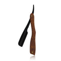 Shaving Straight Razor with Natural Ebony Wood Handle
